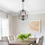 Luminaire suspendu style globe 4 lumières Farmhouse