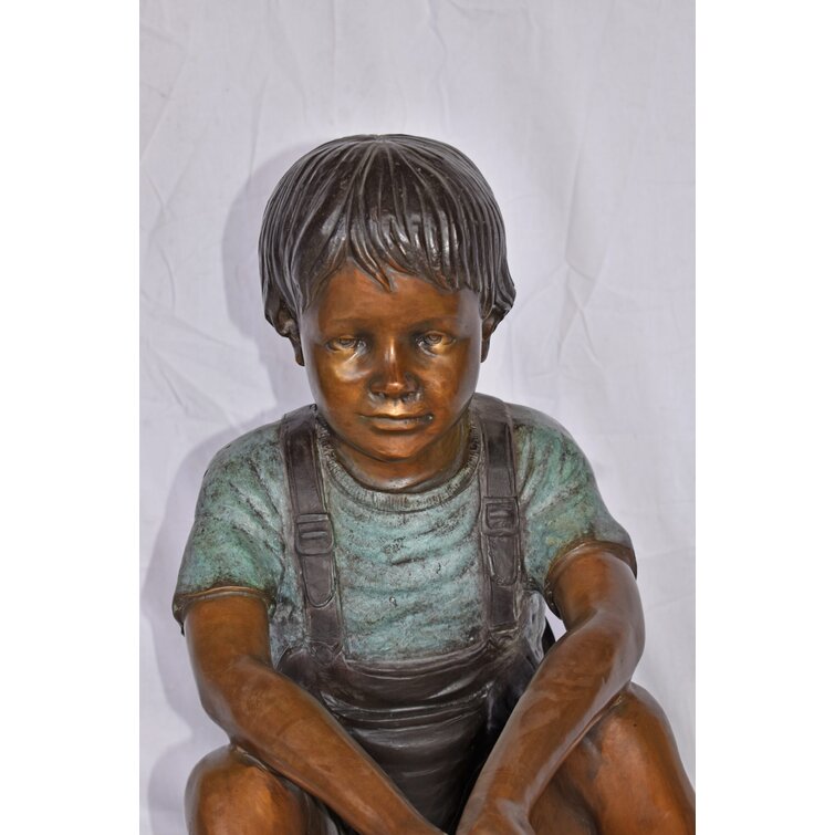 Wildon Home® Laraoun People Copper Garden Statue