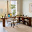 Bureau en bois massif en forme de L brun noisette-40878407-40878425