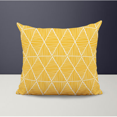 Polyester Throw Square Indoor/Outdoor Pillow Cover & Insert