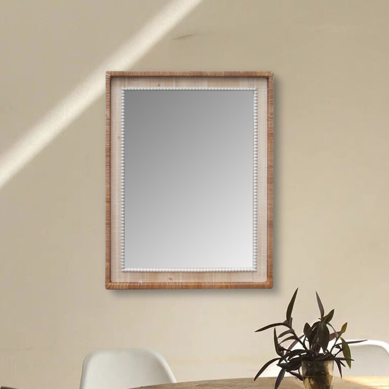 Adamsun Wood Rectangle Wall Mirror