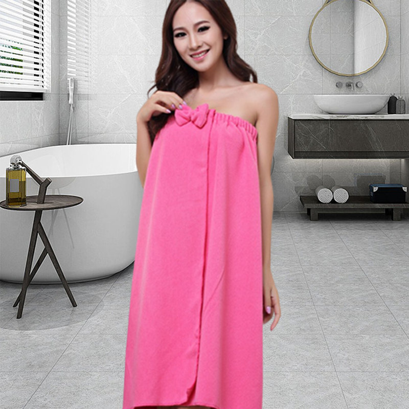 Peignoir en microfibre Satanta, Rose