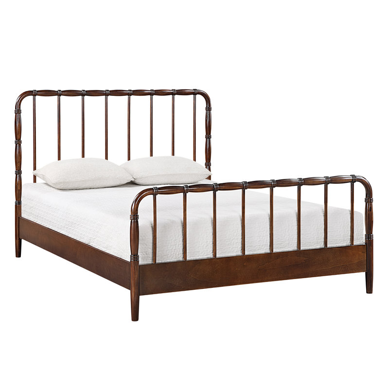Winston - Lit complet - Grand - Finition noyer, Grand