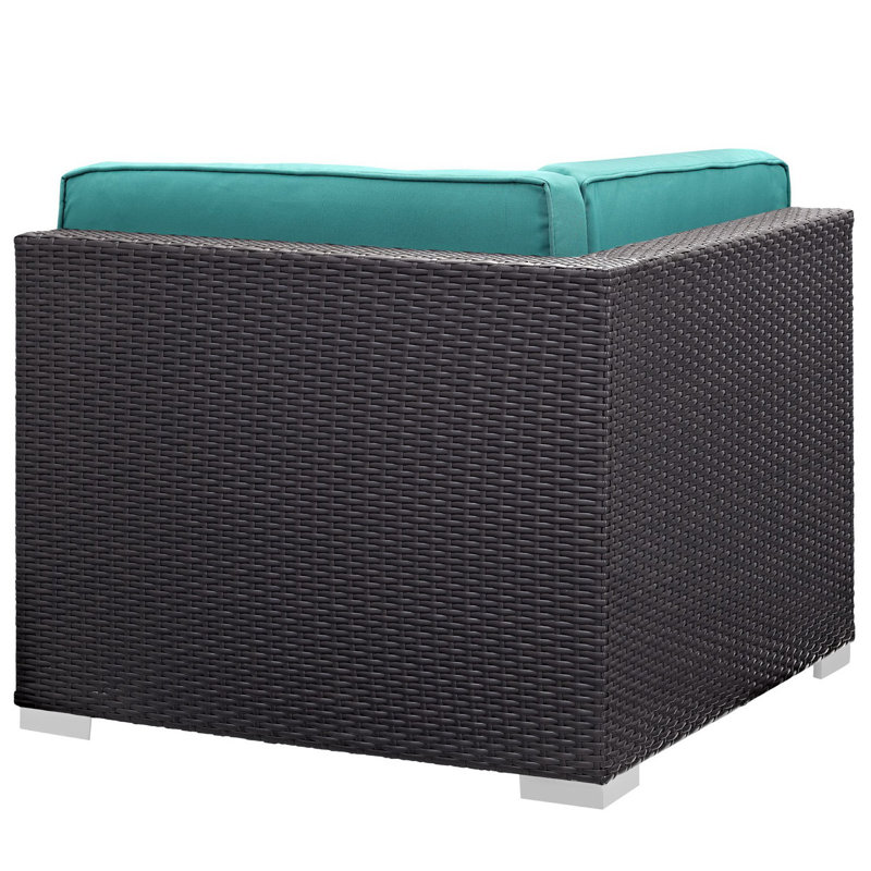 Ensemble de canapé modulaire d'extérieur Gather, Turquoise