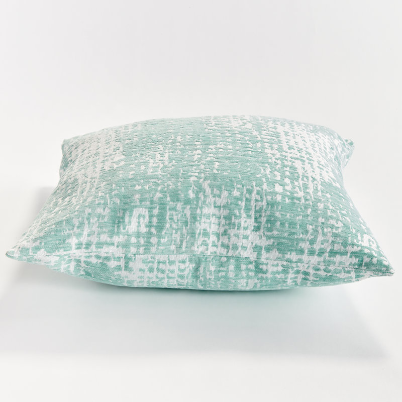 Hana Polyester Indoor/Outdoor Pillow Cover & Insert, Seafoam, Rectangular 12" x 22"
