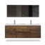 Angela 60" Double Wall Mounted Sink Vanity