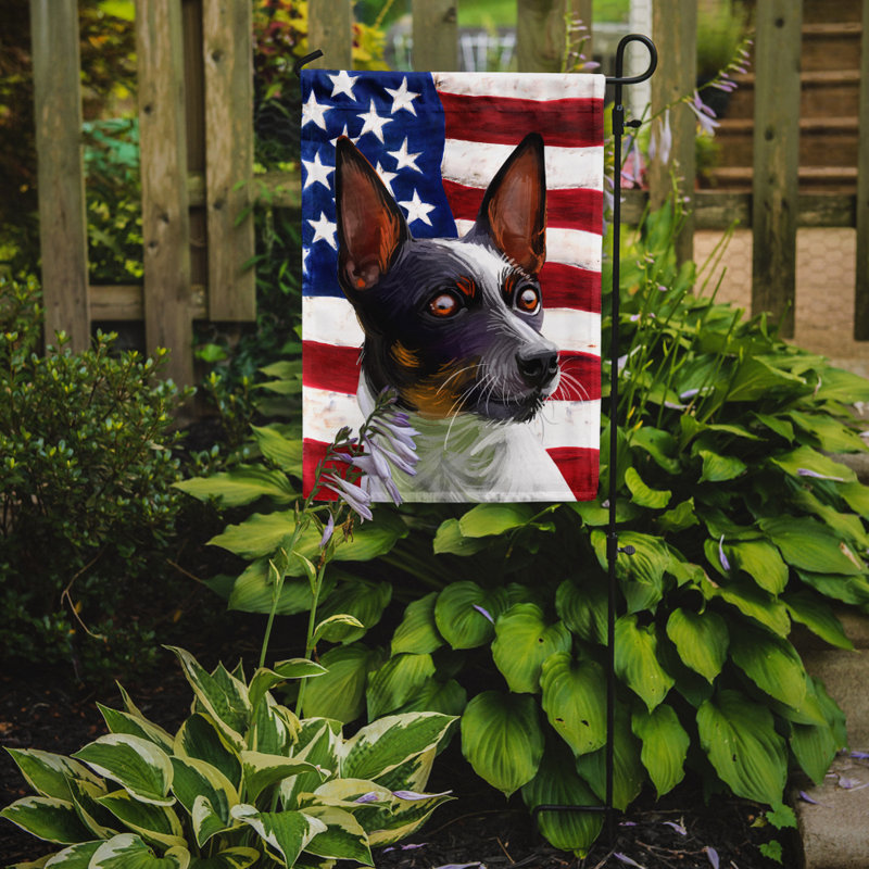 Polyester à 2 côtés 15 x 11 po drapeau de jardin, Terrier de Tenterfield