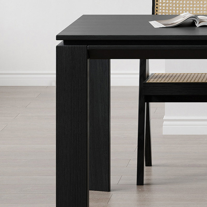 Ensembles de table à manger rétro classique, 7 pièces : table, 6 chaises, H 29,53 po x l 55,12 po x P 31,5 po