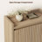 30 Pair Fluted Shoe Storage Cabinet With 2 Doors And Adjustable Shelves-123065854-123844866