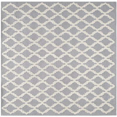 Square Katie Geometric Wool Hand Woven 183cm X 183cm Area Rug