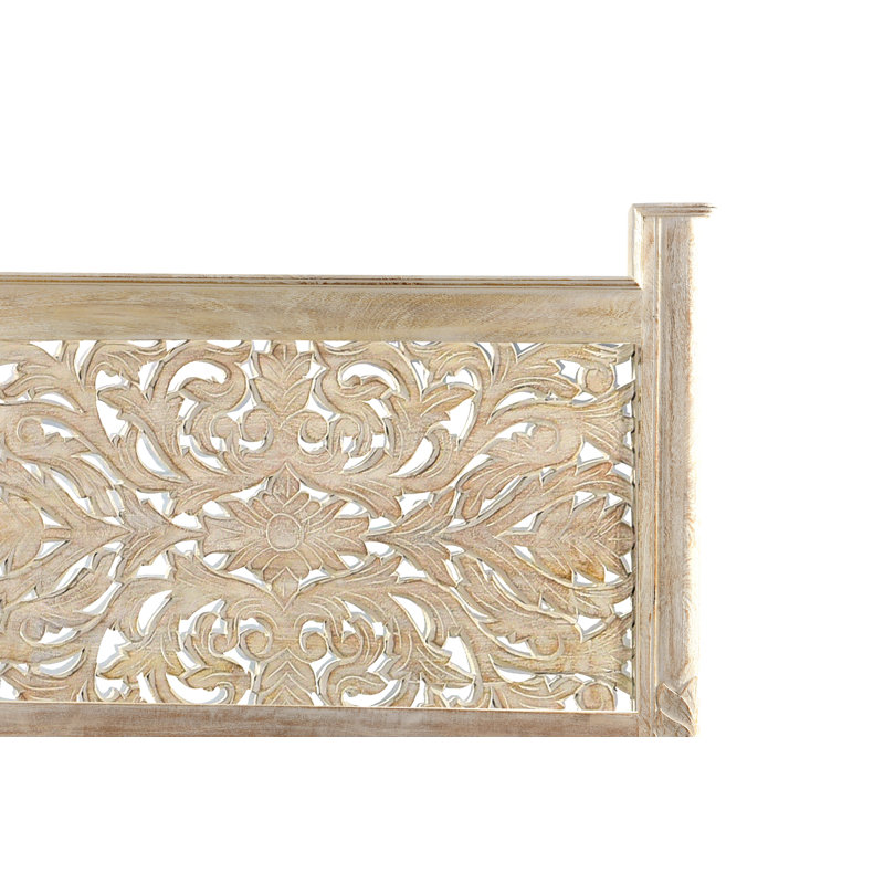 Harleen Solid Wood Standard Bed, King, White