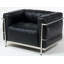 Fauteuil en cuir Khayla