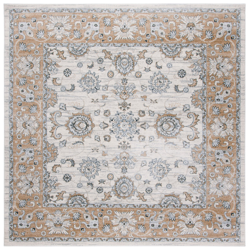 Aayat Performance Oriental Rug, Square 6'7"
