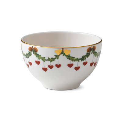 Royal Copenhagen Star Fluted Christmas Chocolate Bowl