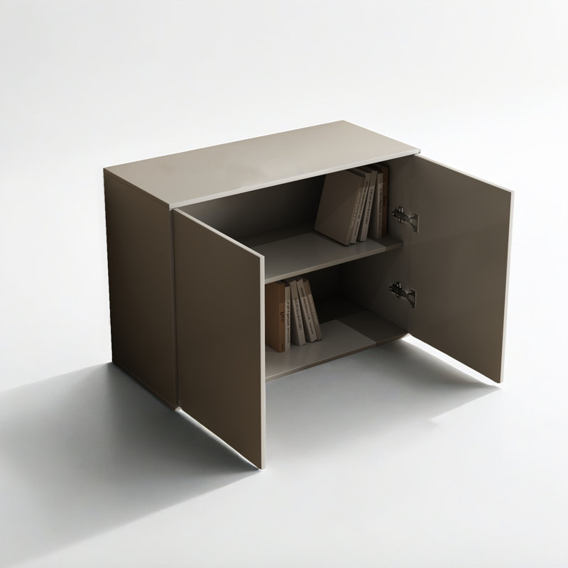 Modern 62.98-inch Combination Cabinet With Push-to-open Doors And Interior Shelving (Set of 2)
