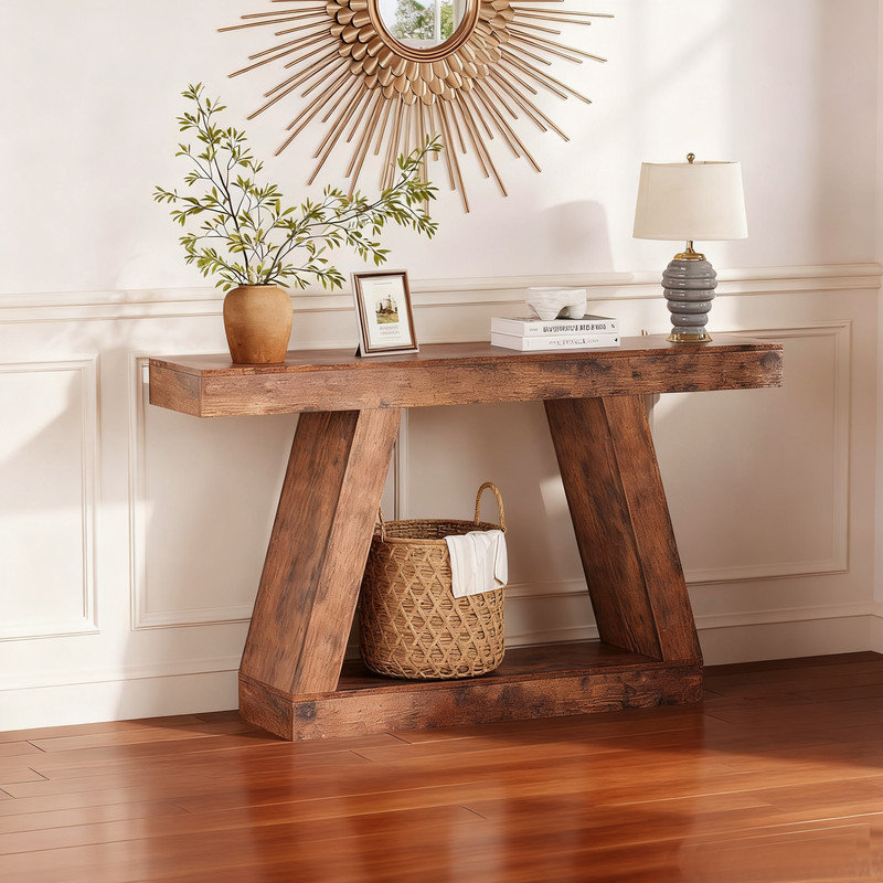 140cm Console Table, Brown
