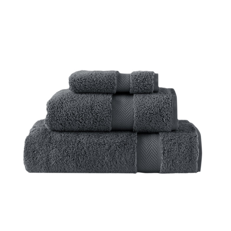 Ensemble de serviettes en coton 3 pièces Modbury par SaaSoh, Corail foncé