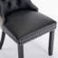 Chaise rembourrée en polyuréthane et velours-1309429678