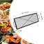 Foyer de cuisson rectangulaire en forme de foyer, acier robuste de 44 pouces, batterie de cuisine de camping portable, grande surface pour plusieurs aliments, barbecue résistant aux températures élevées, grille barbecue en acier, poignée facile à transporter,