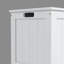 Armoire d'appoint en bois manufacturé blanc