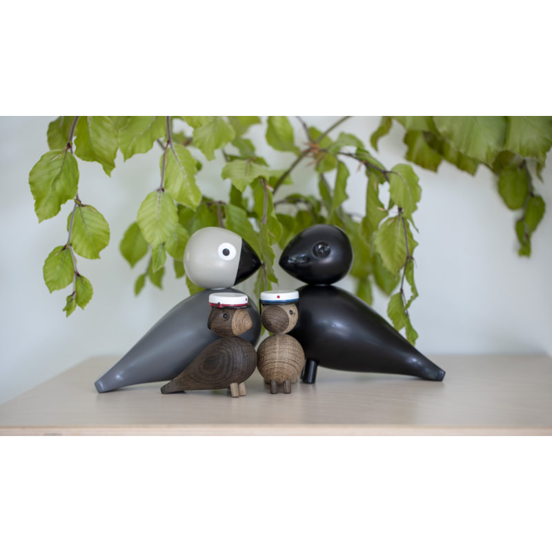 Songbird Ernst Figurine, 6.1" H x 6.3" W x 3.1" D, Black, 1
