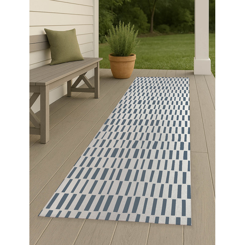 Flat Attack Non-Slip Outdoor Rug, Runner 2'6" x 8'