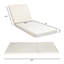 / Coussin de repos lombaire de chaise longue - l 27,75 po x P 75,12 P 4,02 H, rembourré de mousse pour l'extérieur