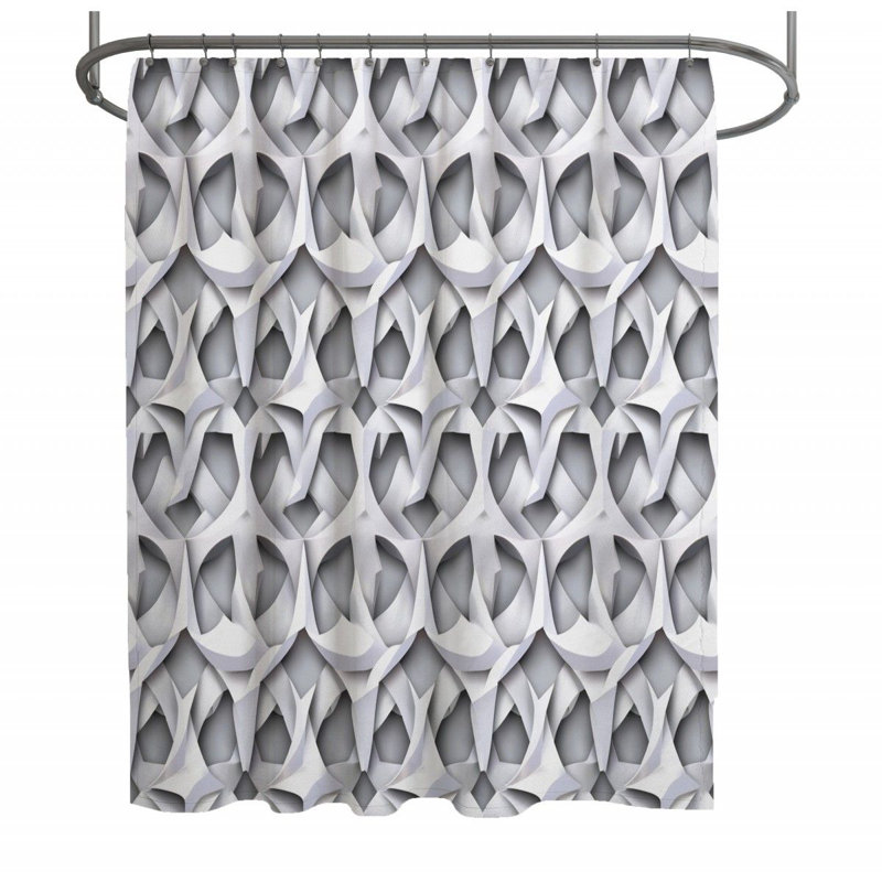 Rideau de douche Siefert, H 73 po x l 70 po