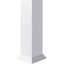 Colonne carrée classique en PVC lisse non effilée Craftsman, base standard et base standard-118304131-118304138