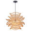 Luminaire suspendu en rotin tissé 1 lumière naturel-131180711