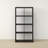 8-Cube Bookcase, Thick Frame, Black Dark Oak-119847680-120436673