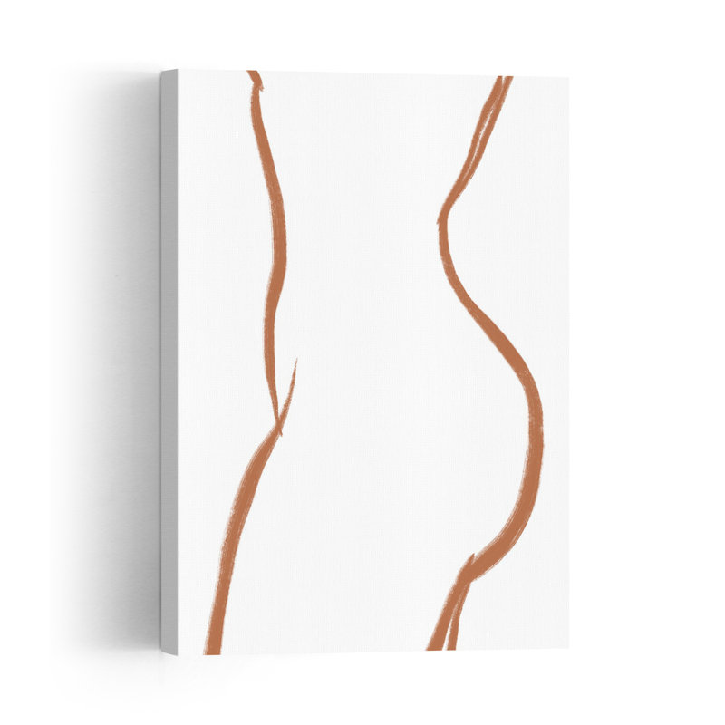 Silhouette de femme enceinte, affiche minimaliste murale, 36" H x 24" W