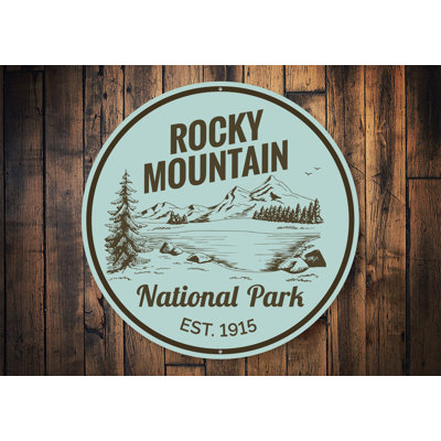 Panneau en aluminium Rocky Mountain Park