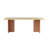 Aadi 84" 100% Mixed Finish Solid Wood Dining Table