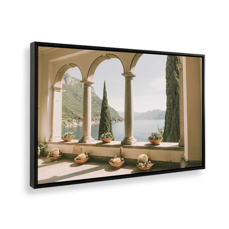 «Tranquil Arches», reproduction sur toile tendue, Cadre flottant noir satiné, H 8,75 po x l 12,75 po x P 1,75 po, 1