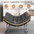 Oversized Outdoor Rocking Papasan Chair With Cushion-879188567