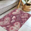 Tapis tressé cœur-rose-106464270