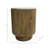 Ribbed Pedestal End Table Detailing With Marble Top Accent - Stylish Small Round Side Table For Home Decor - Statement Narrow End Table Or Living Room End Tables For Any Interior Design - 20"-1991949430