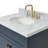 Abell 31'' Single Bathroom Vanity with Carrara Marble Top-1014800455