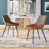 Similicuir espresso / tissu brun