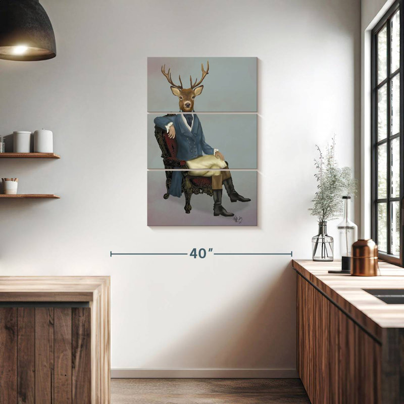 Cerf distingué Brampt complet, H 38 po x l 24 po