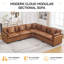 Canapé modulaire rembourré en similicuir-1926206849-1926206848