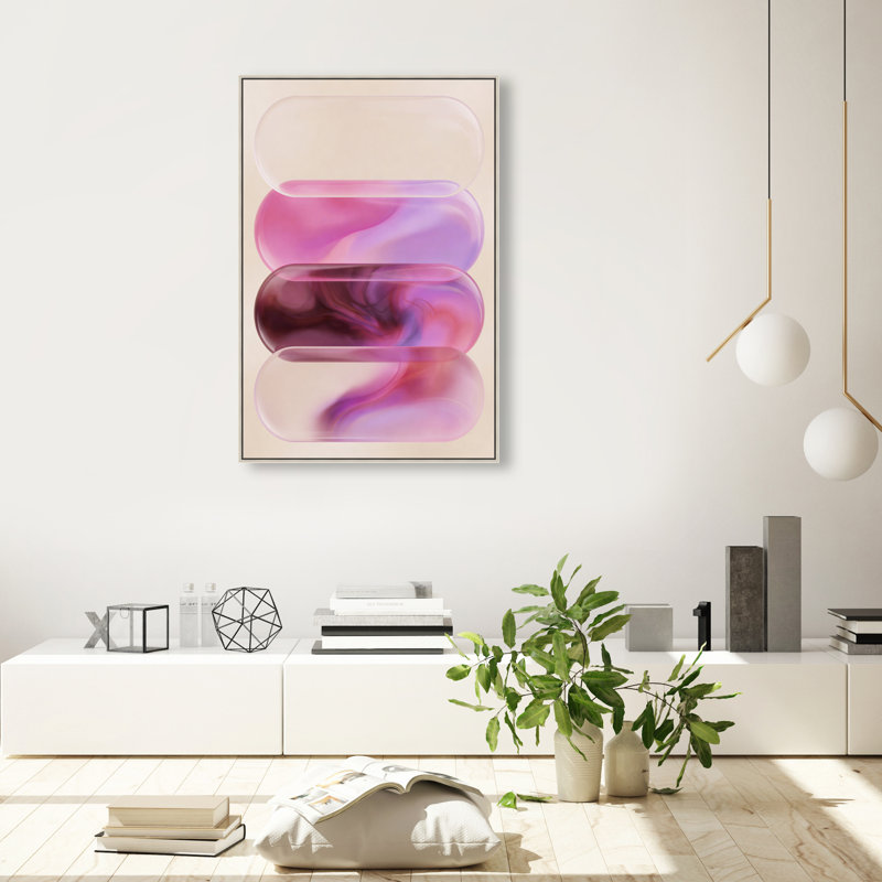 Clear Rose Print by Oliver Gal, 16"H x 11"W, Silver Floater Frame