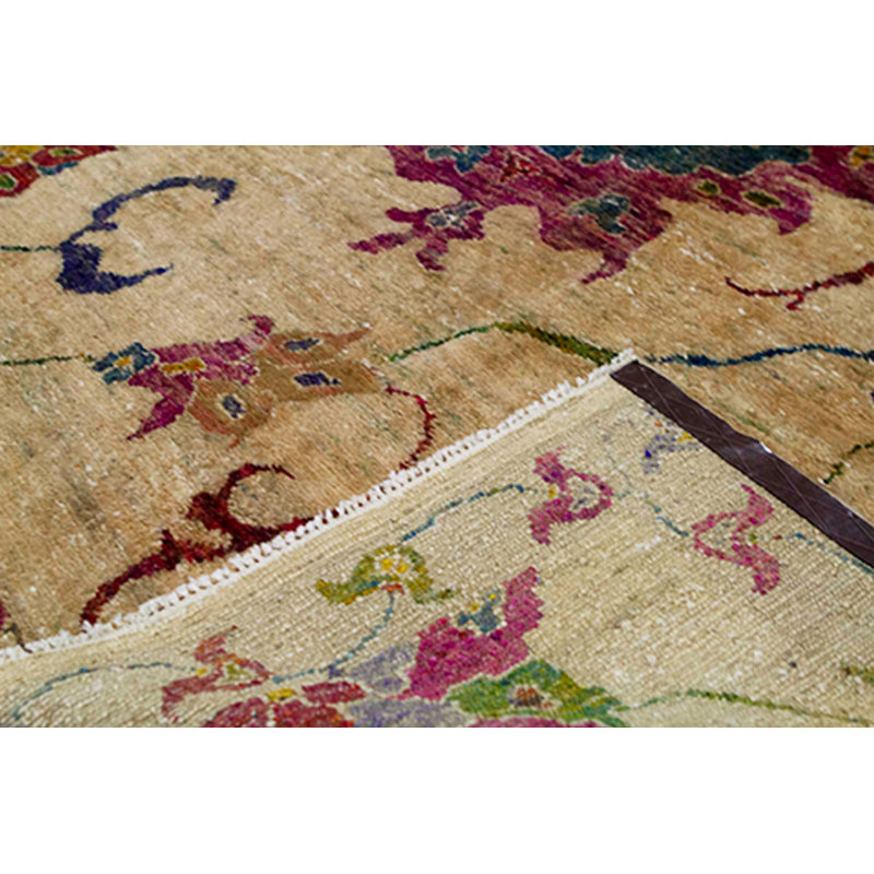 Silk Floral Area Rug