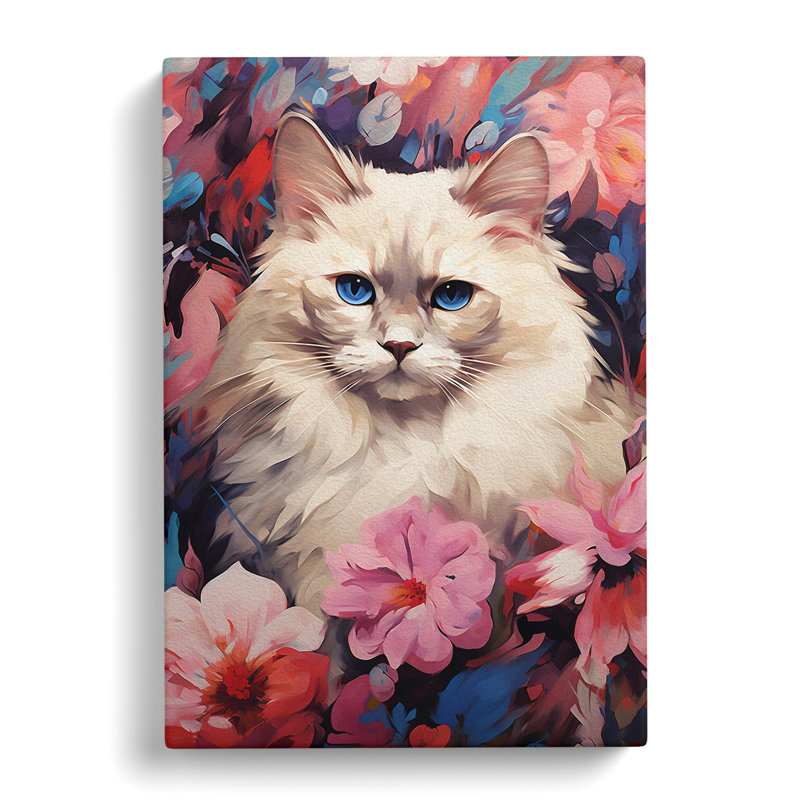 Ragdoll Cat Modern No.3 - Wrapped Canvas, 60cm H x 40cm W x 3cm D