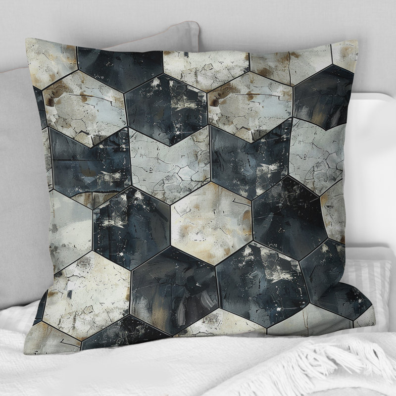 Coussin décoratif Glamour Hexagon III - Glam, H 18 po x l 18 po