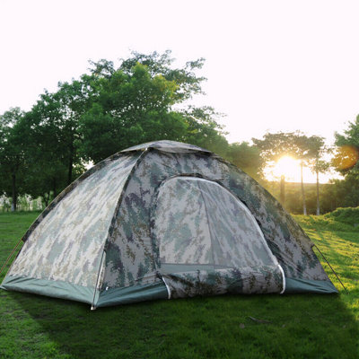 Tente pliable de camping d'extérieur imperméable pour 3-4 personnes