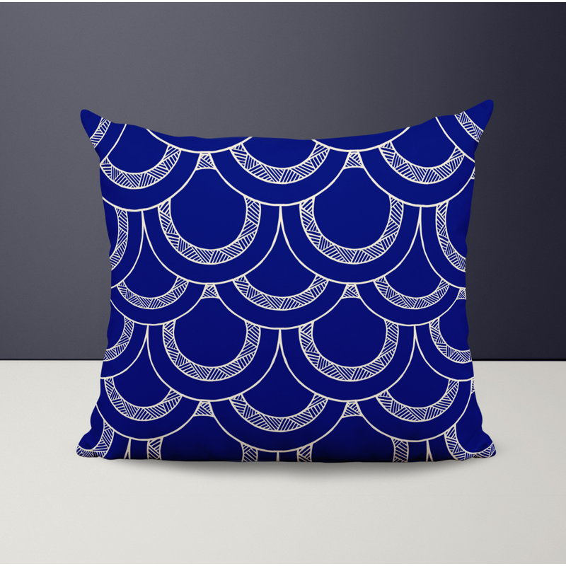 Housse et insert de coussin décoratif en polyester, L 15 po x H 15 po, Bleu marine