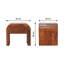 Chevet châtaignier, boîte simple, brun-886986174