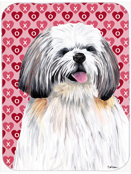 Planche à découper en verre en forme de caroline trésors et de saint-valentin shih tzu hearts Valentine Hearts